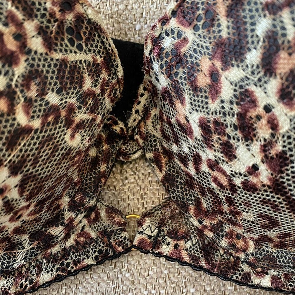 ‎Sam Edelman Adjustable Cheetah Print Bra - Picture 4 of 10